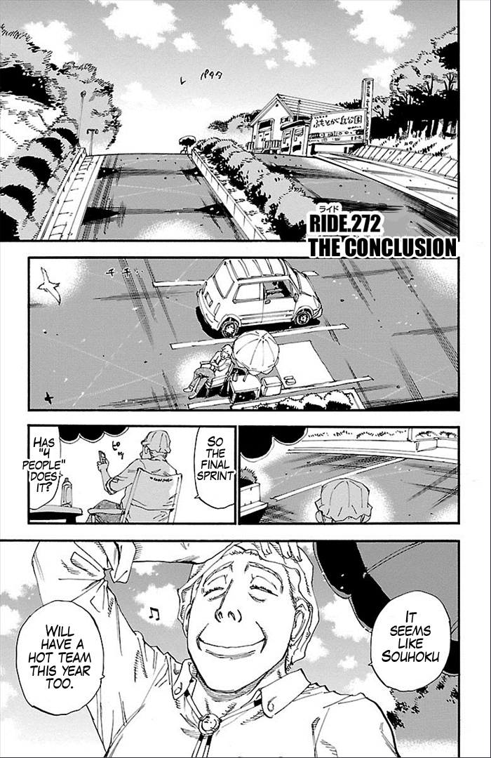 Yowamushi Pedal chapter 272 page 1