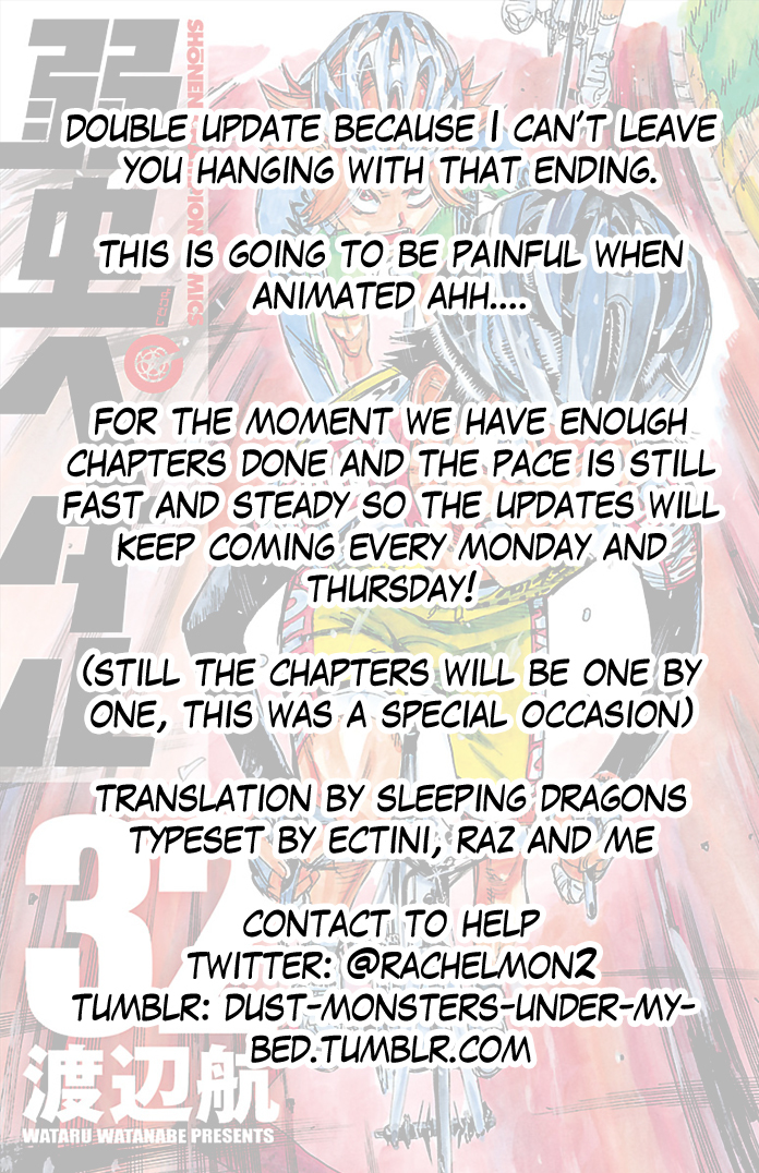 Yowamushi Pedal chapter 273 page 19