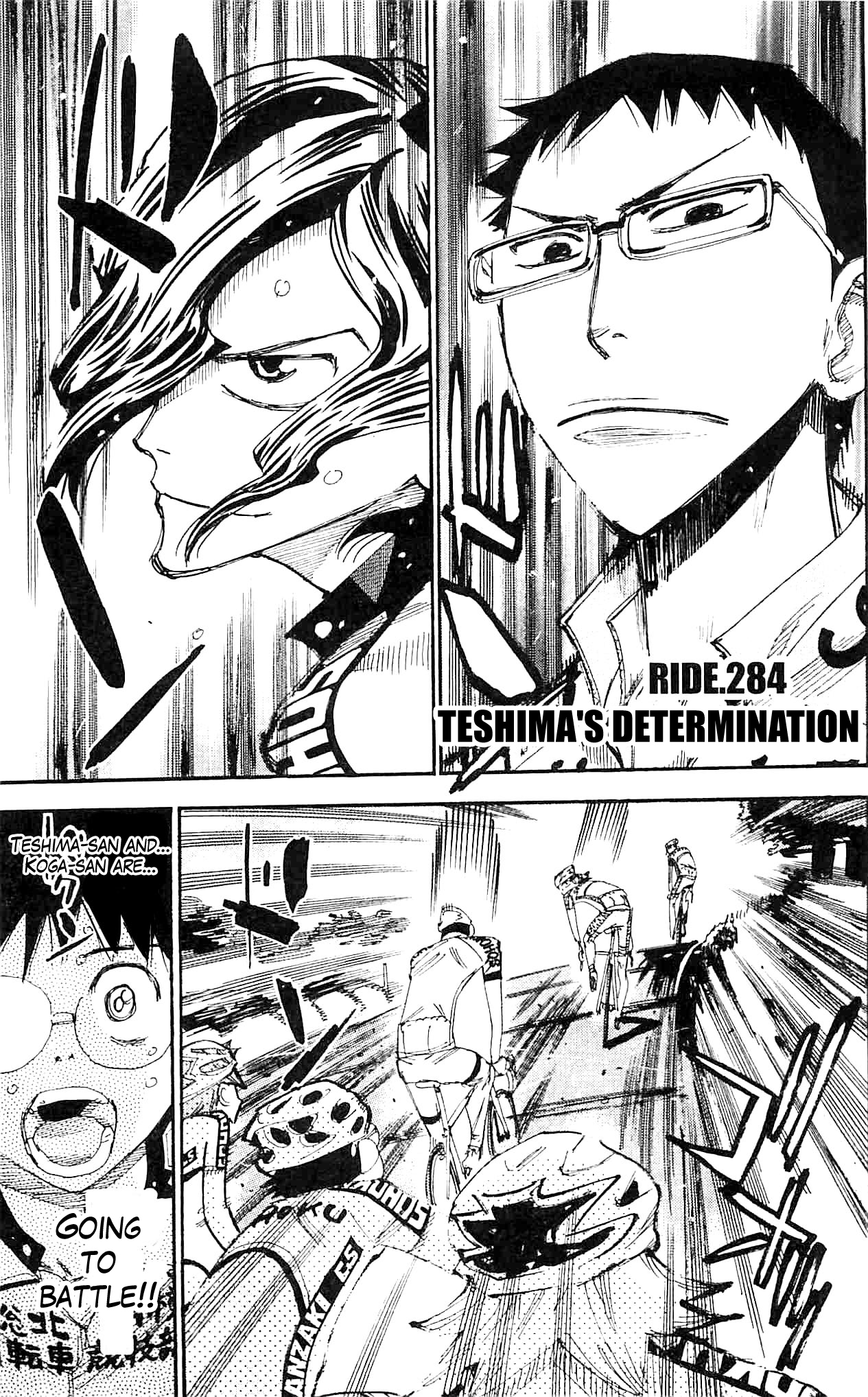 Yowamushi Pedal chapter 284 page 1