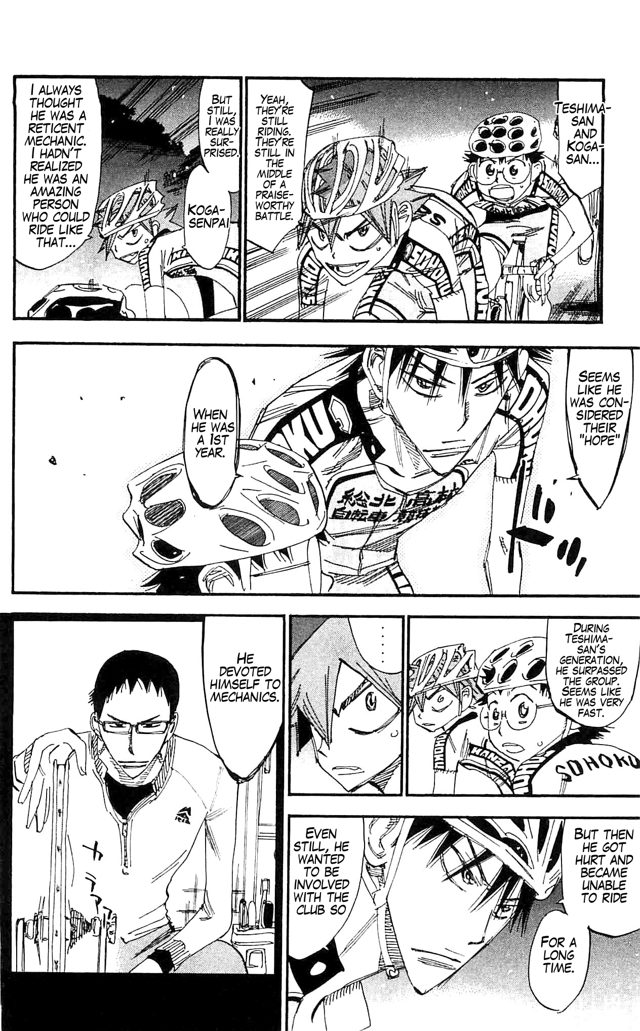 Yowamushi Pedal chapter 285 page 14