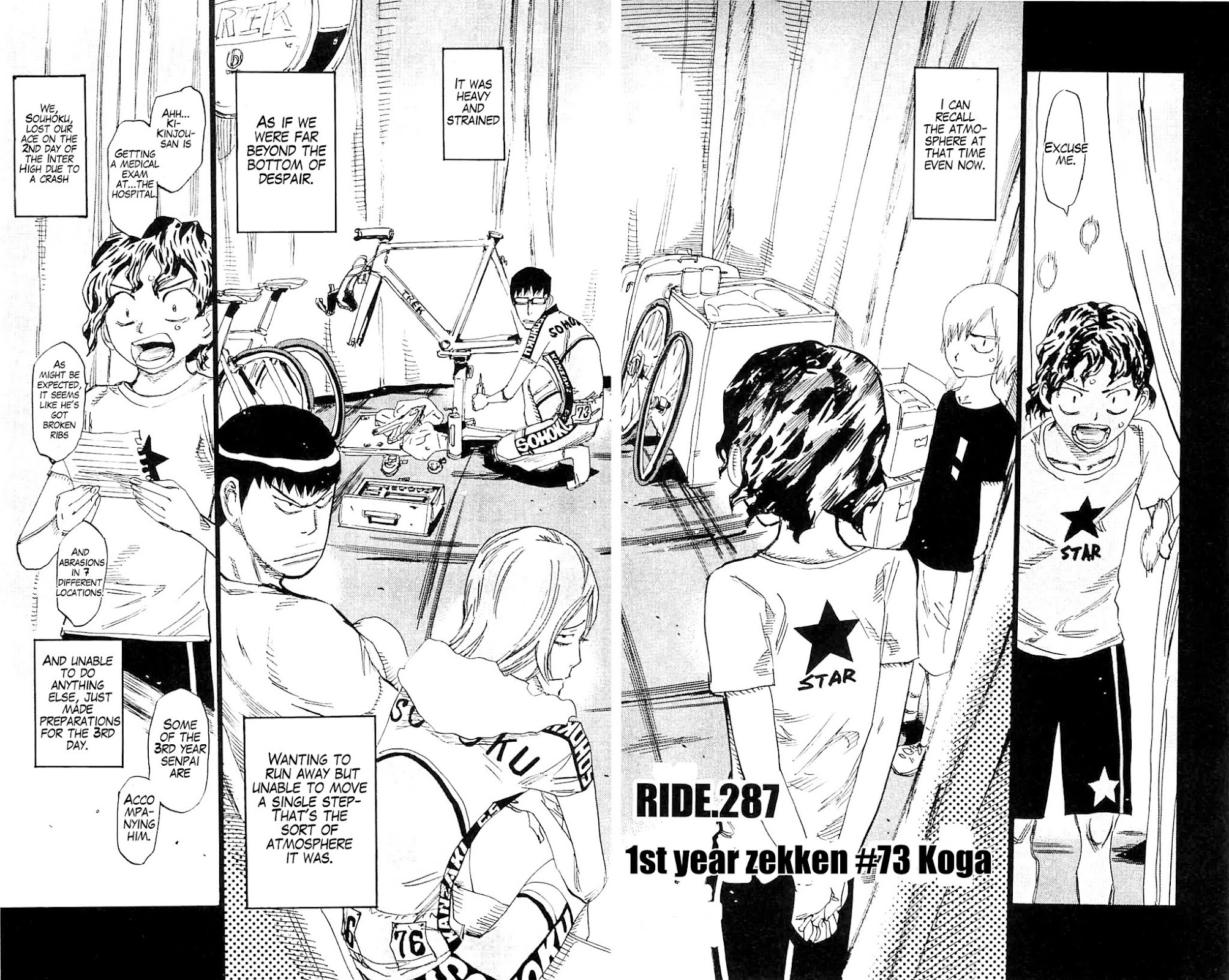 Yowamushi Pedal chapter 287 page 4