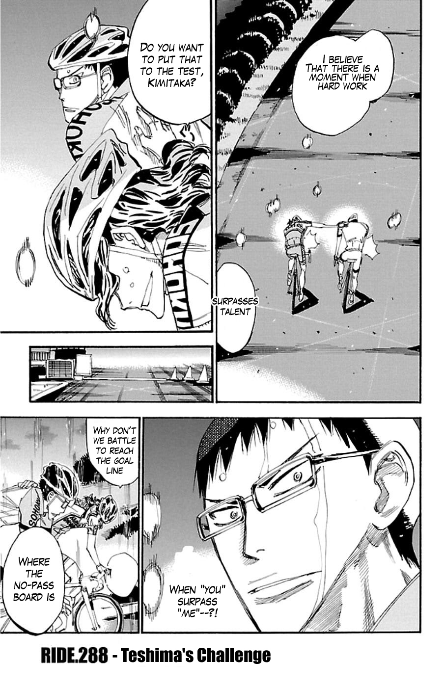 Yowamushi Pedal chapter 288 page 3