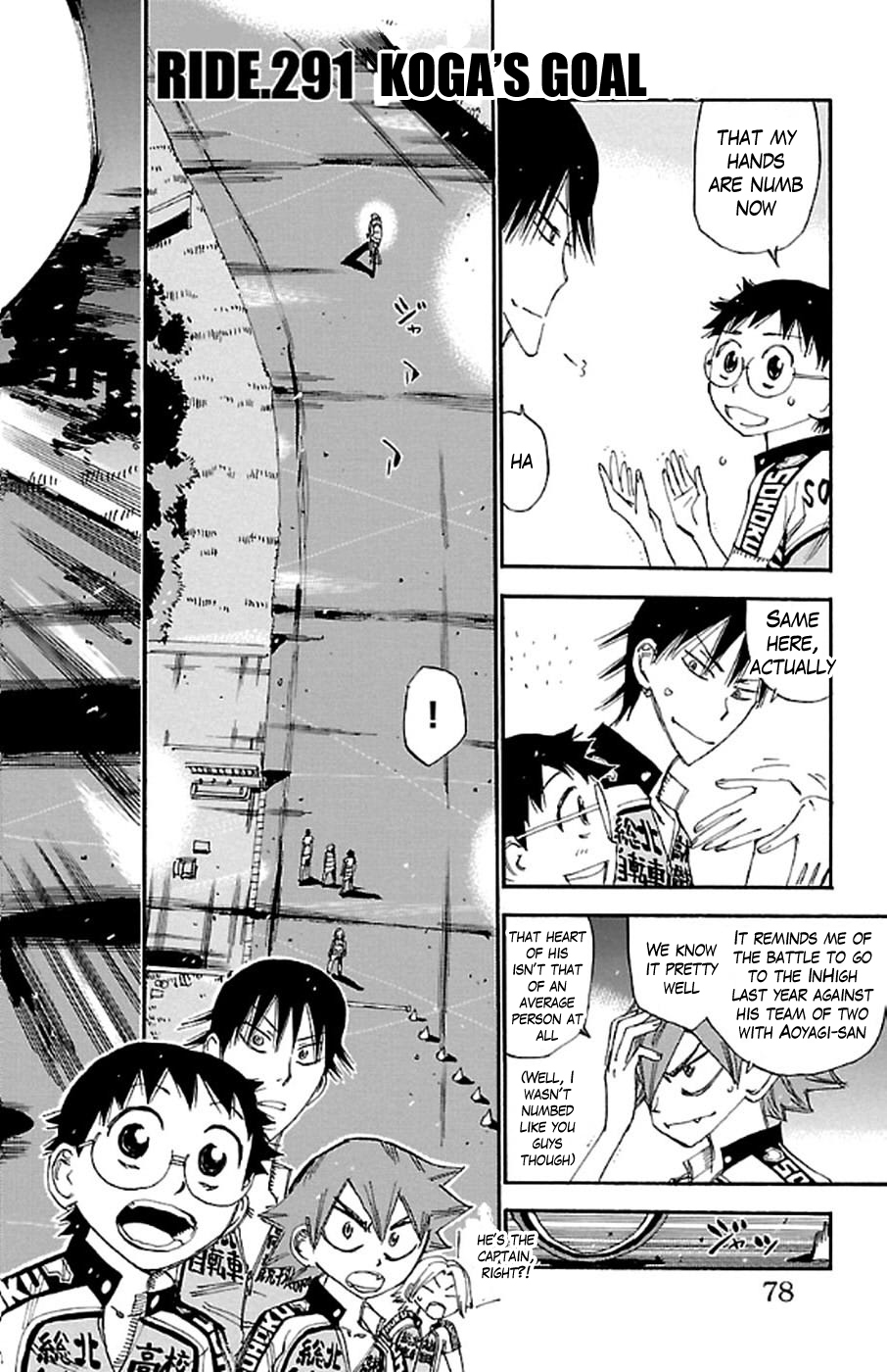 Yowamushi Pedal chapter 291 page 2