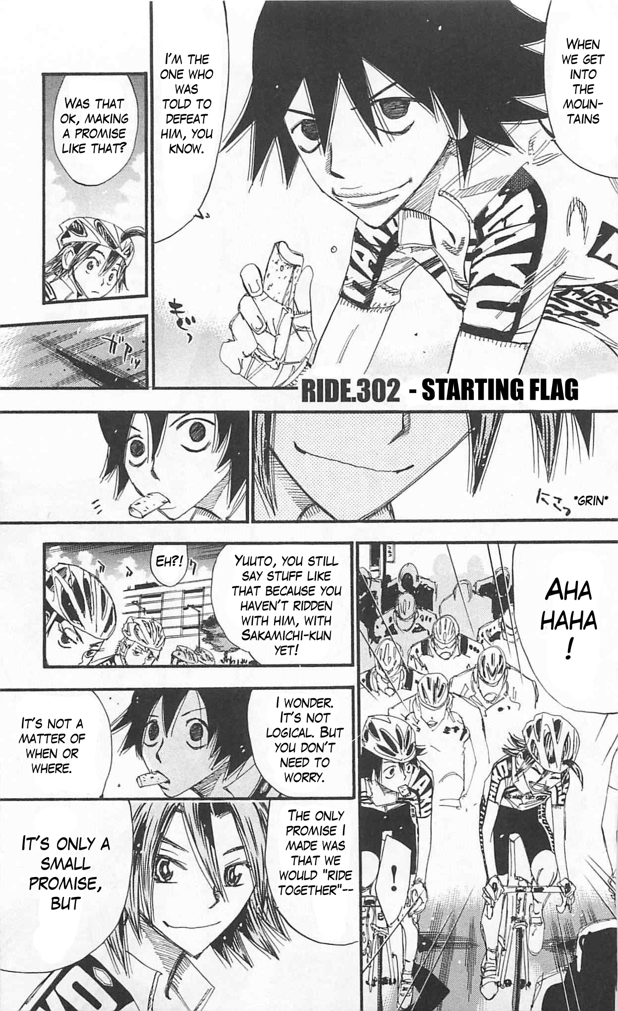 Yowamushi Pedal chapter 302 page 1