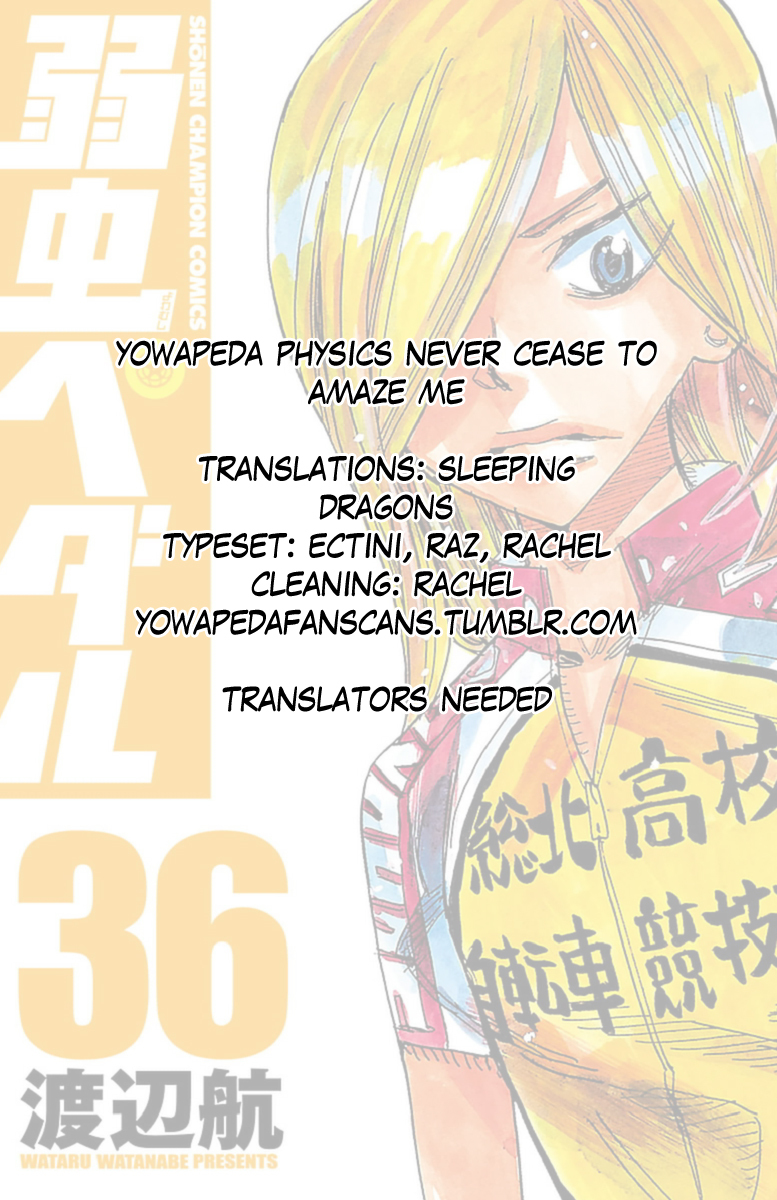 Yowamushi Pedal chapter 309 page 21