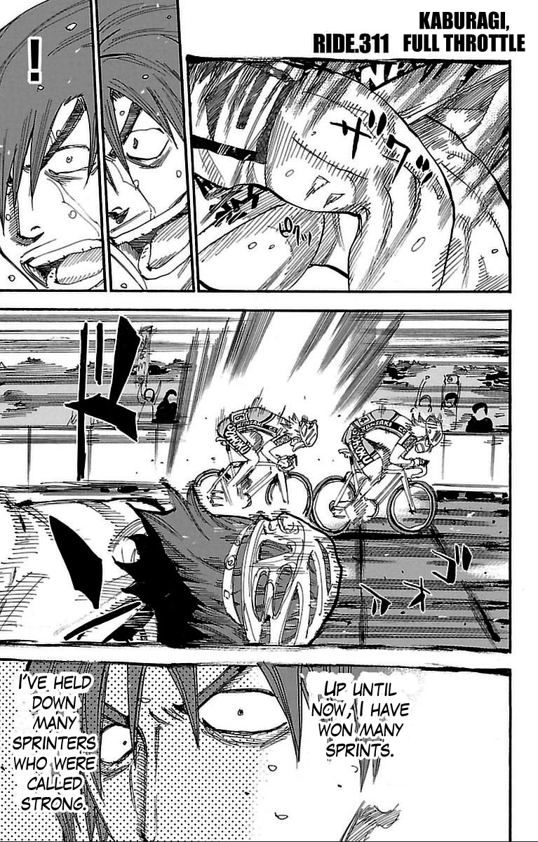 Yowamushi Pedal chapter 311 page 1