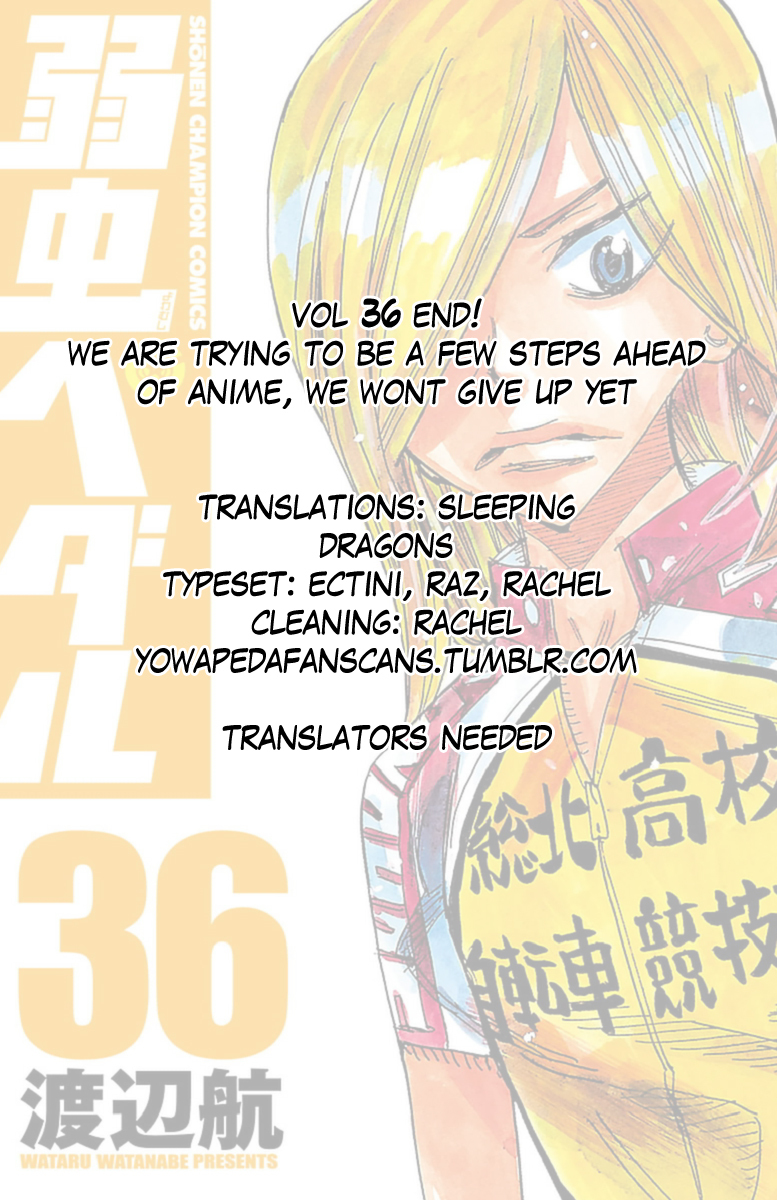 Yowamushi Pedal chapter 311 page 21