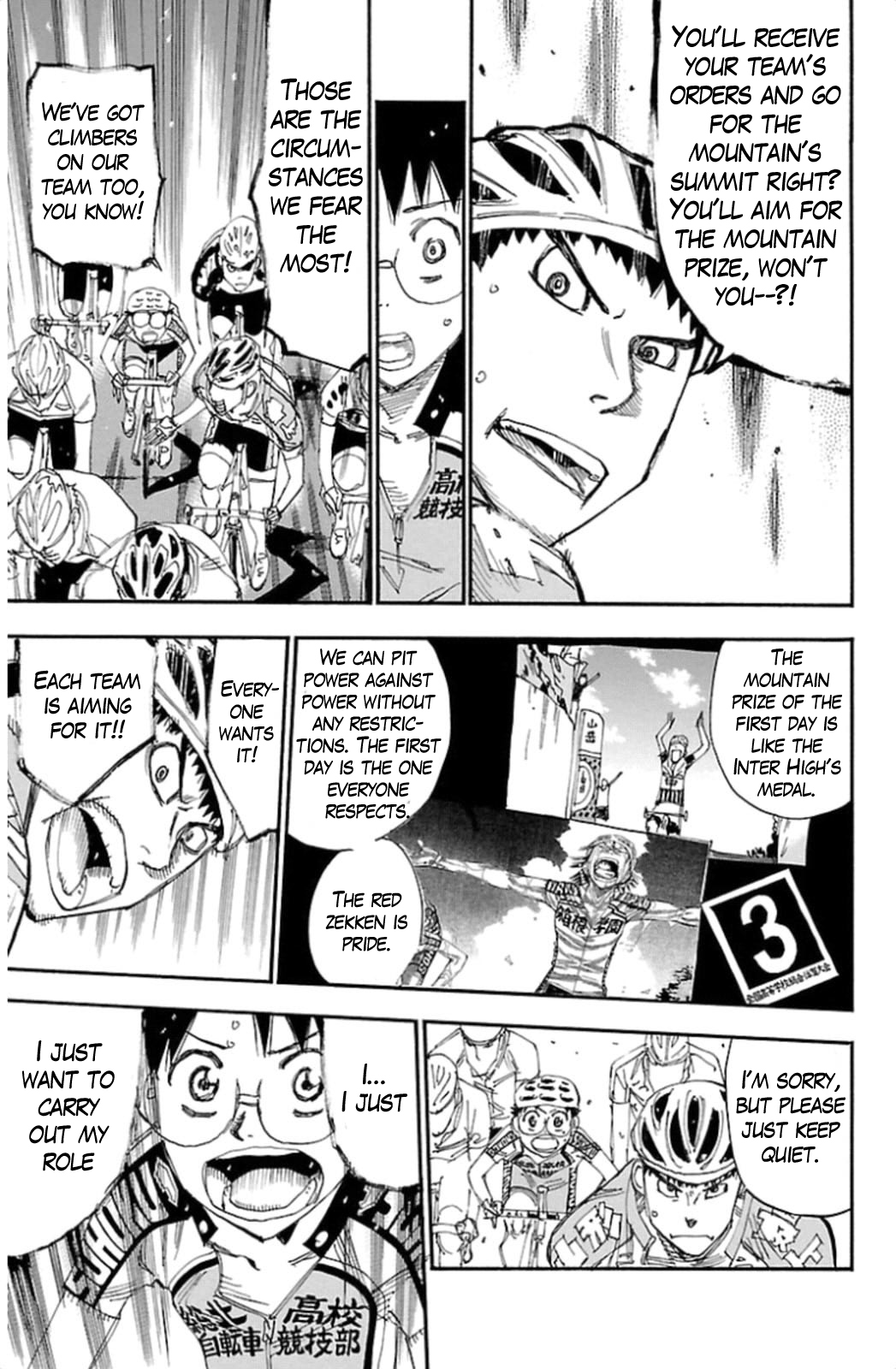 Yowamushi Pedal chapter 316 page 9