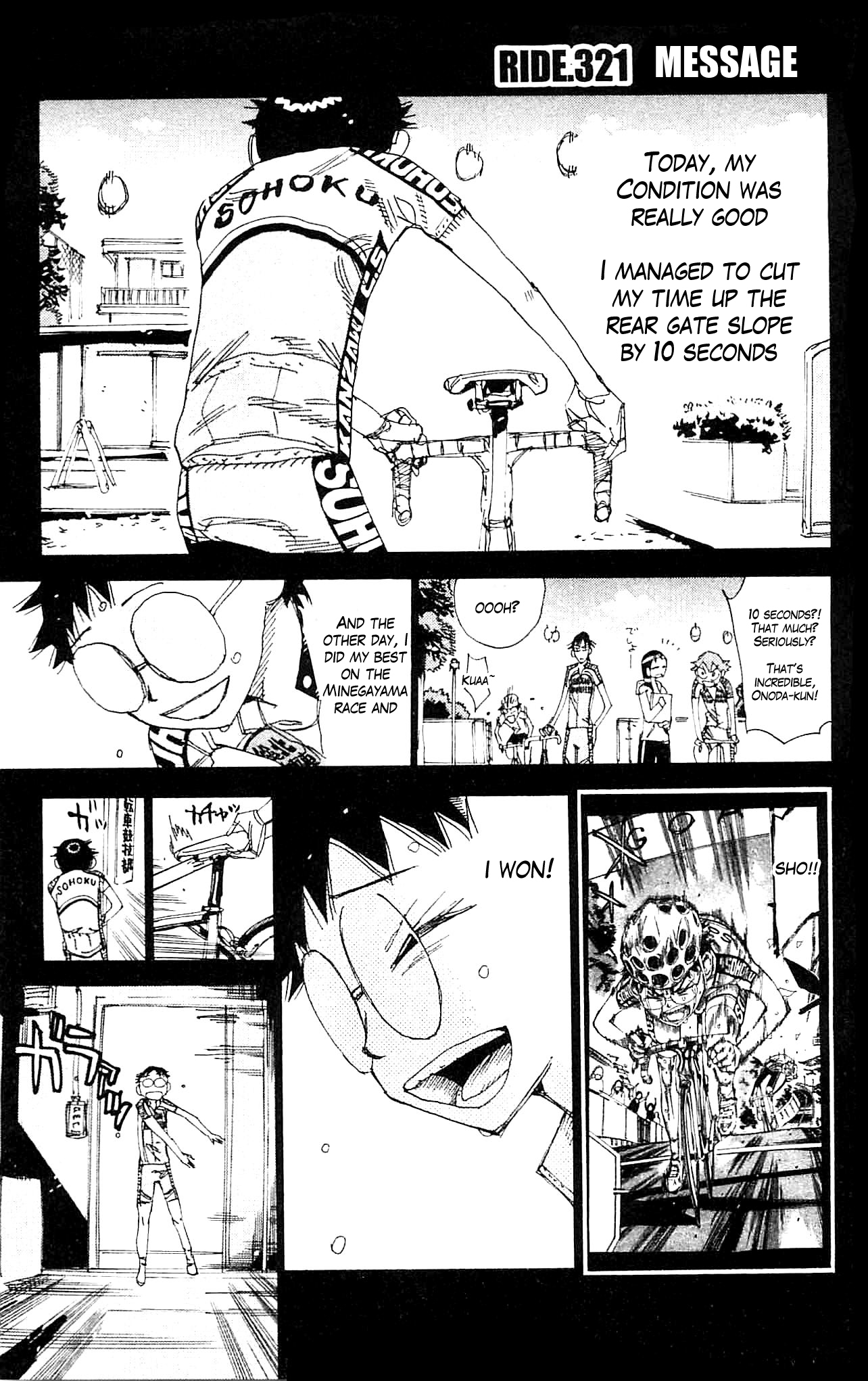 Yowamushi Pedal chapter 321 page 2