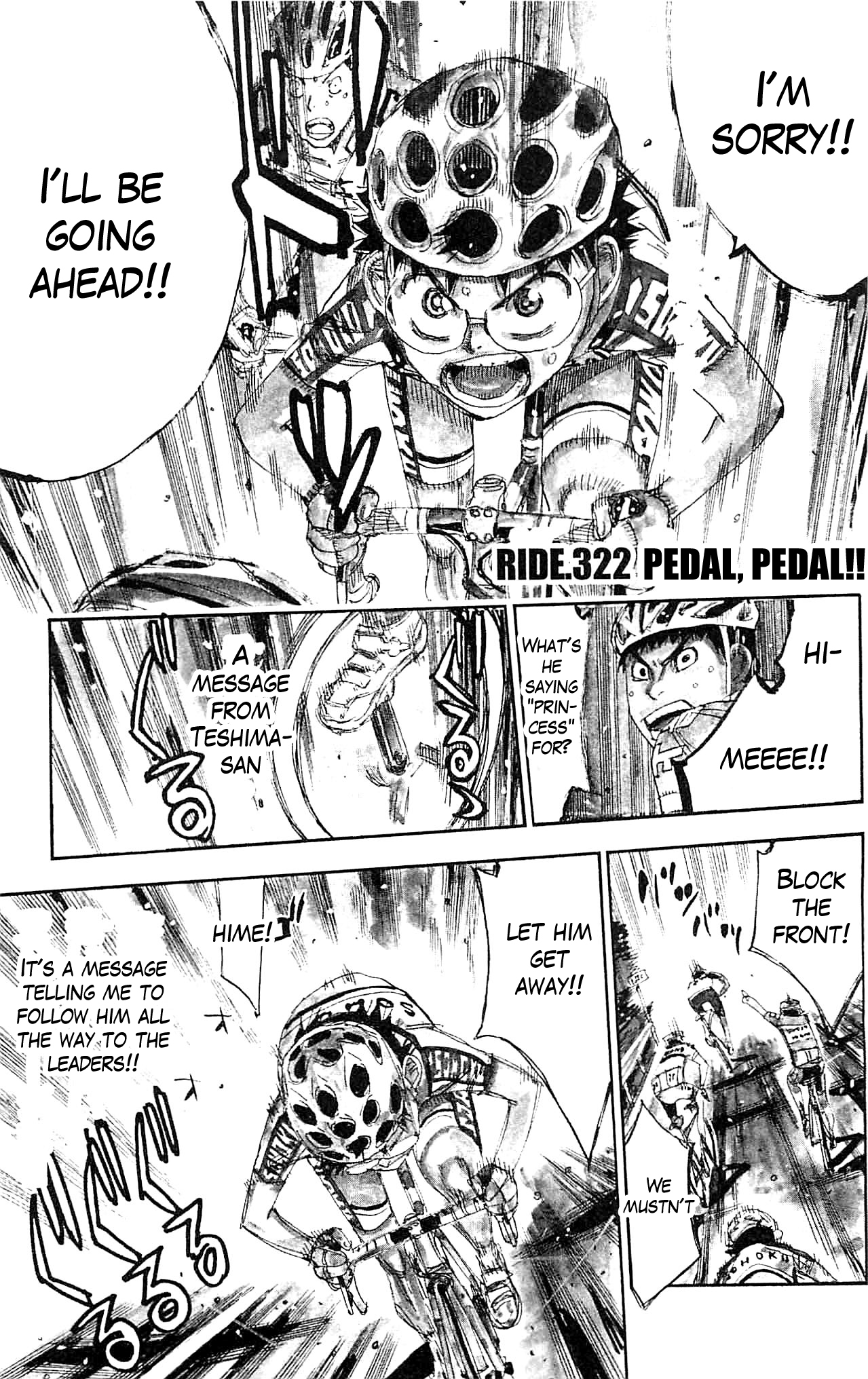 Yowamushi Pedal chapter 322 page 1