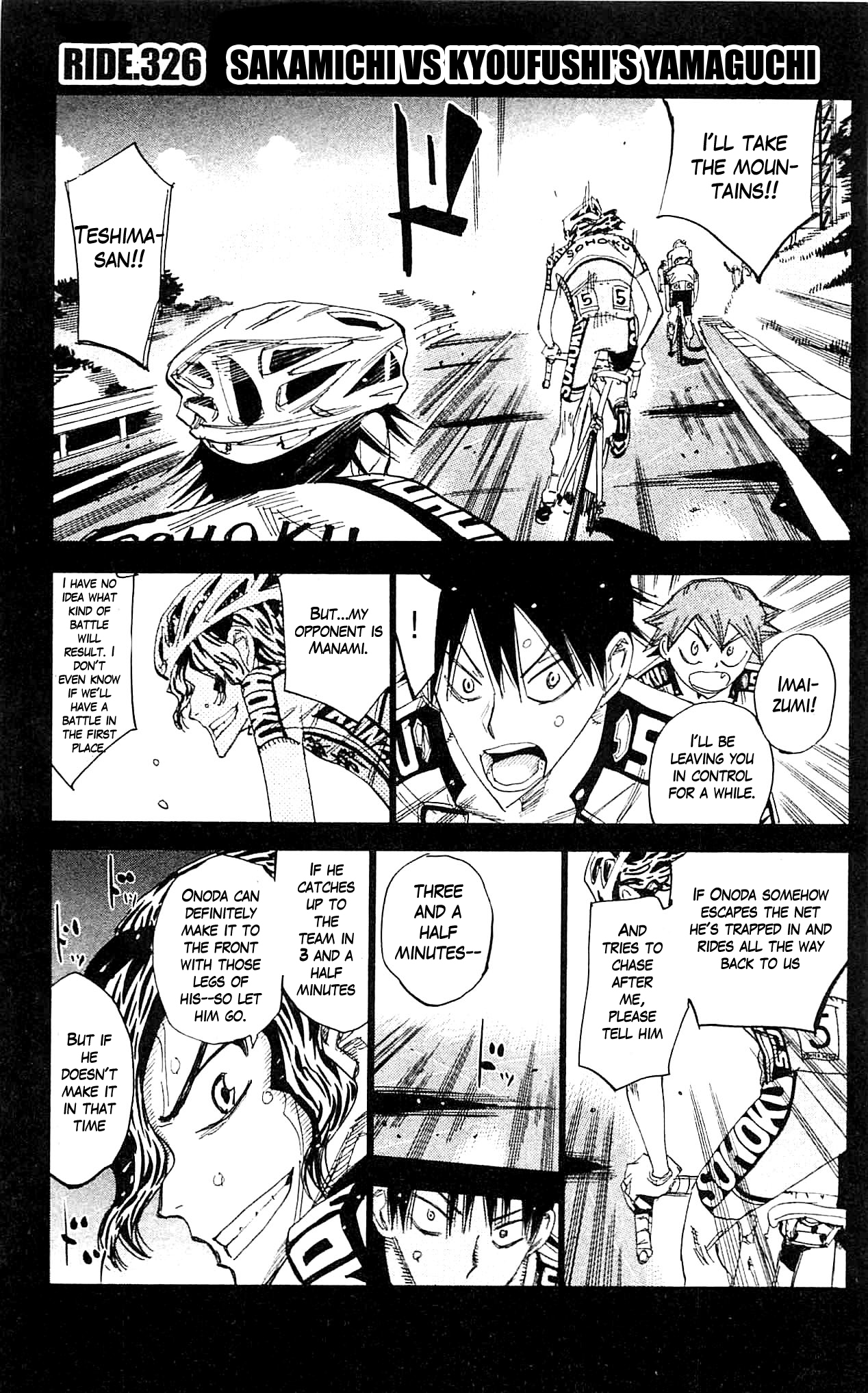 Yowamushi Pedal chapter 326 page 1