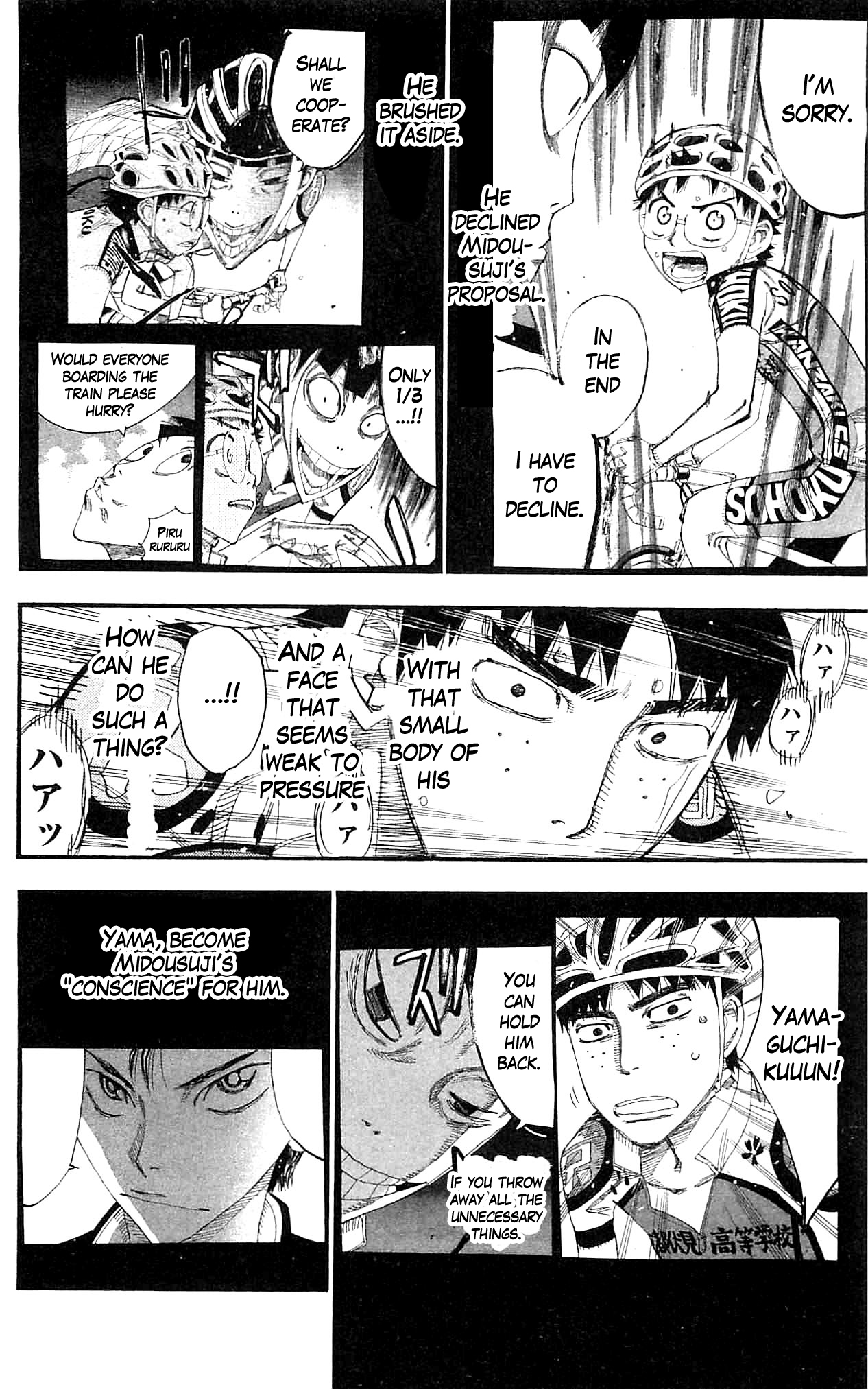 Yowamushi Pedal chapter 326 page 4