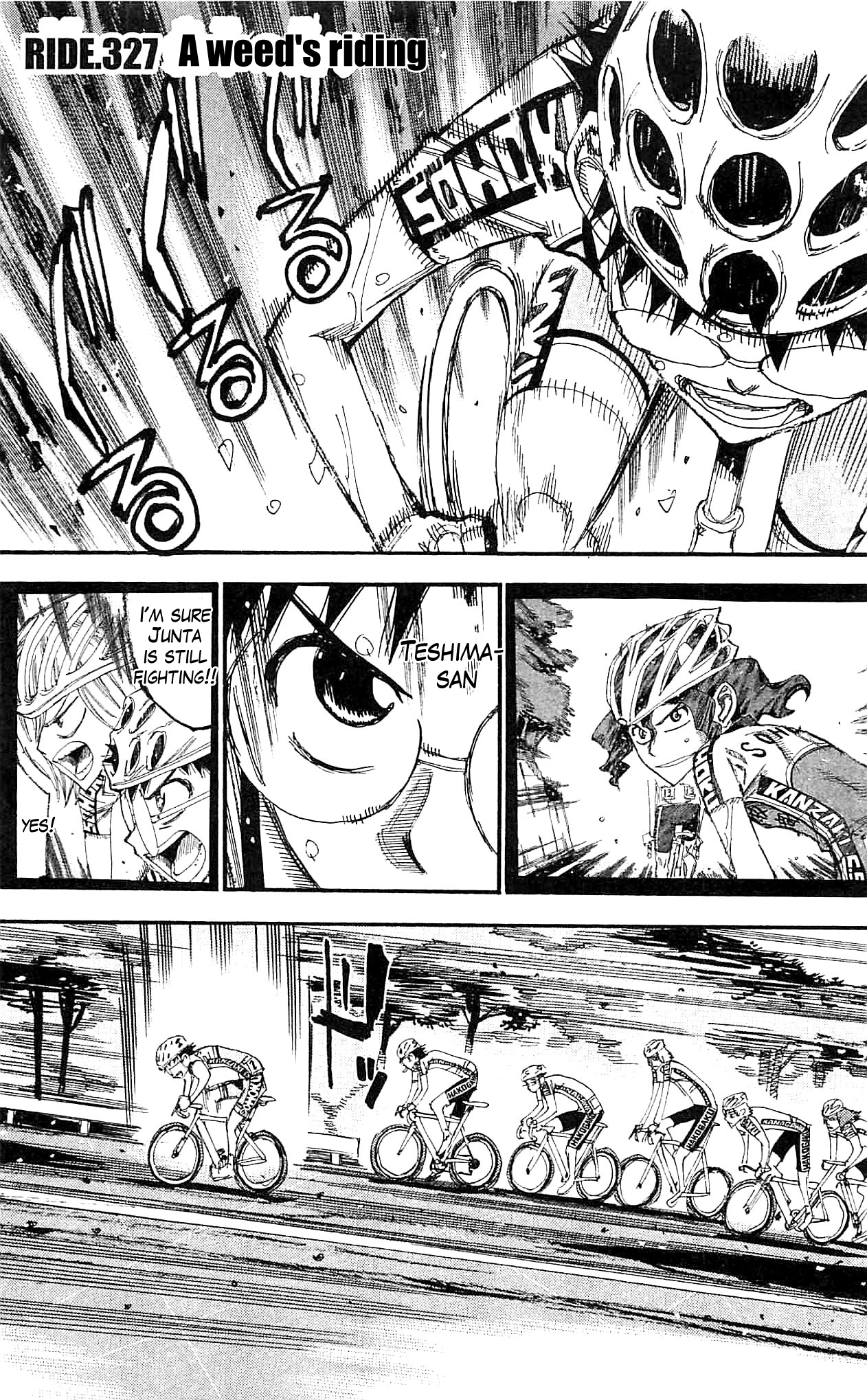 Yowamushi Pedal chapter 327 page 1