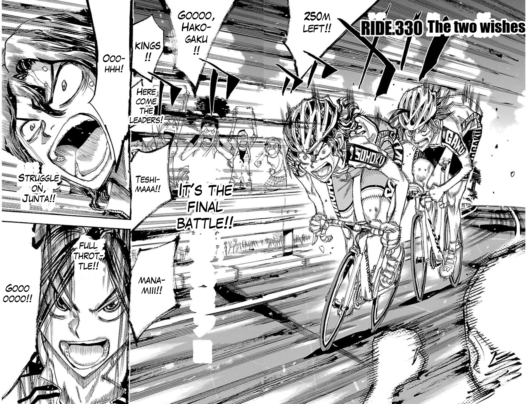 Yowamushi Pedal chapter 330 page 2