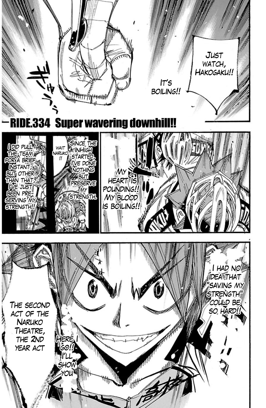 Yowamushi Pedal chapter 334 page 1