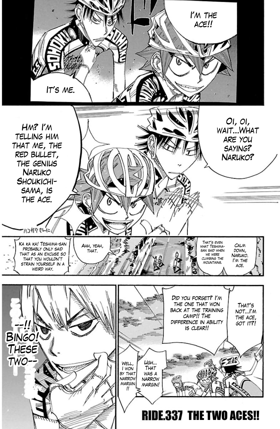 Yowamushi Pedal chapter 337 page 1