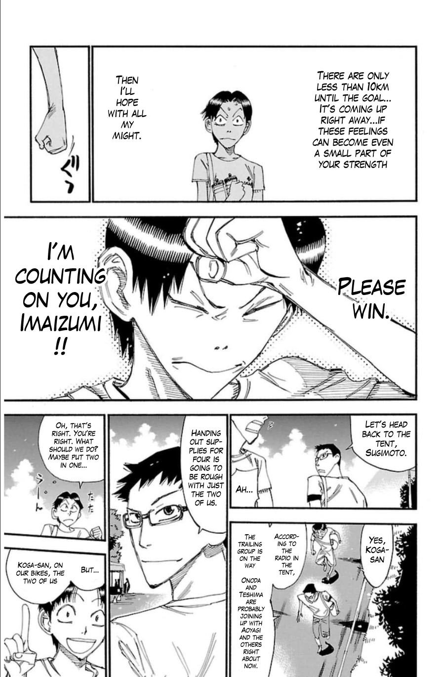 Yowamushi Pedal chapter 338 page 9