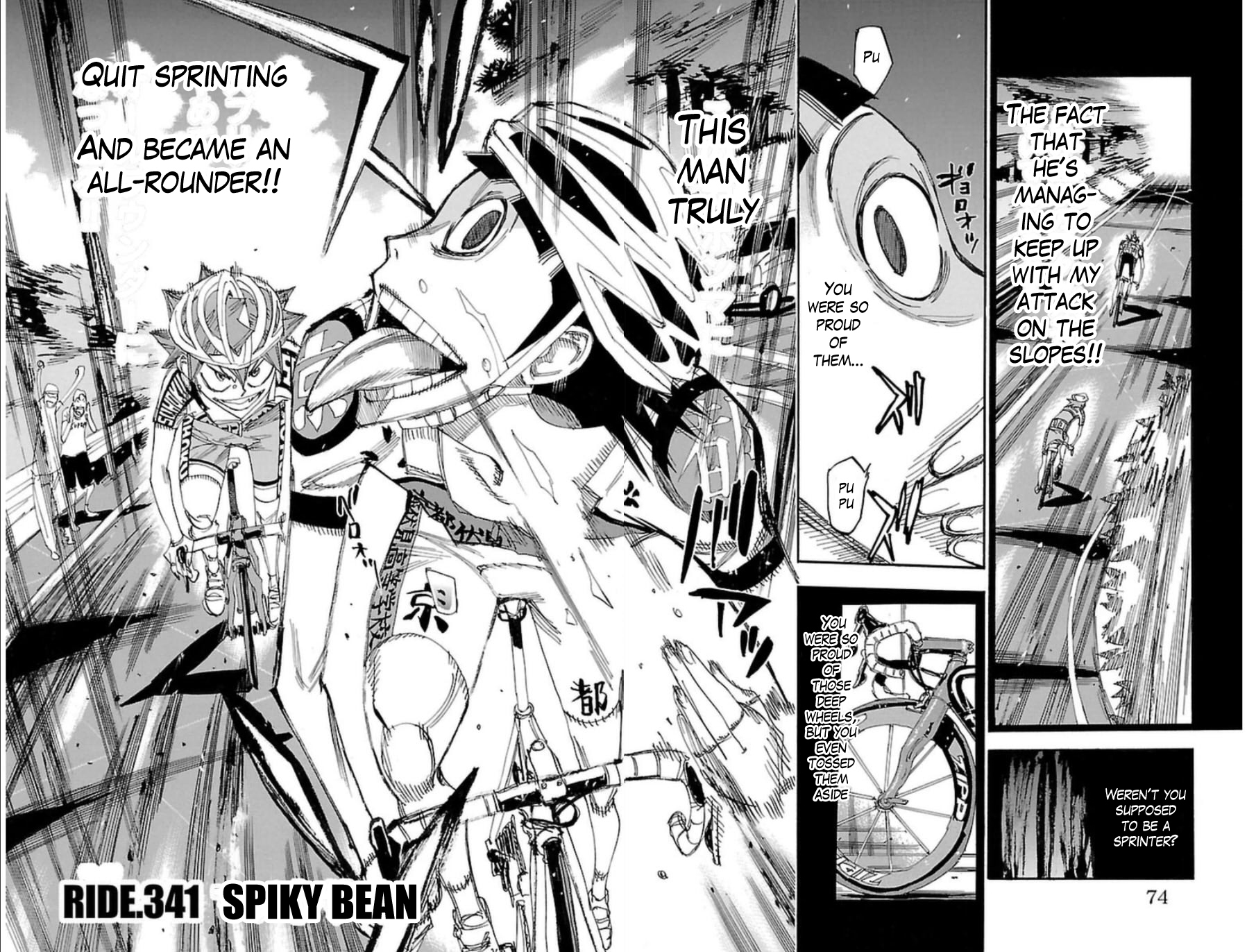 Yowamushi Pedal chapter 341 page 4