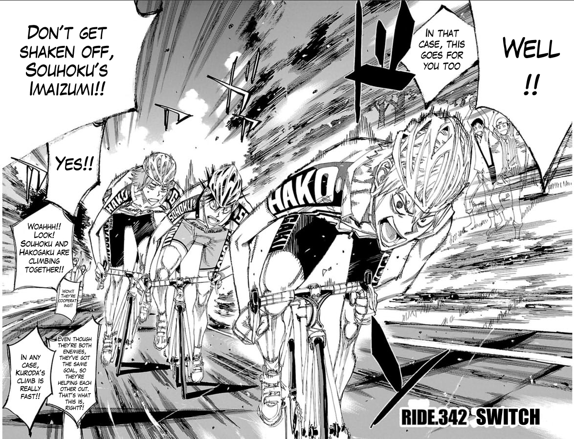 Yowamushi Pedal chapter 342 page 2