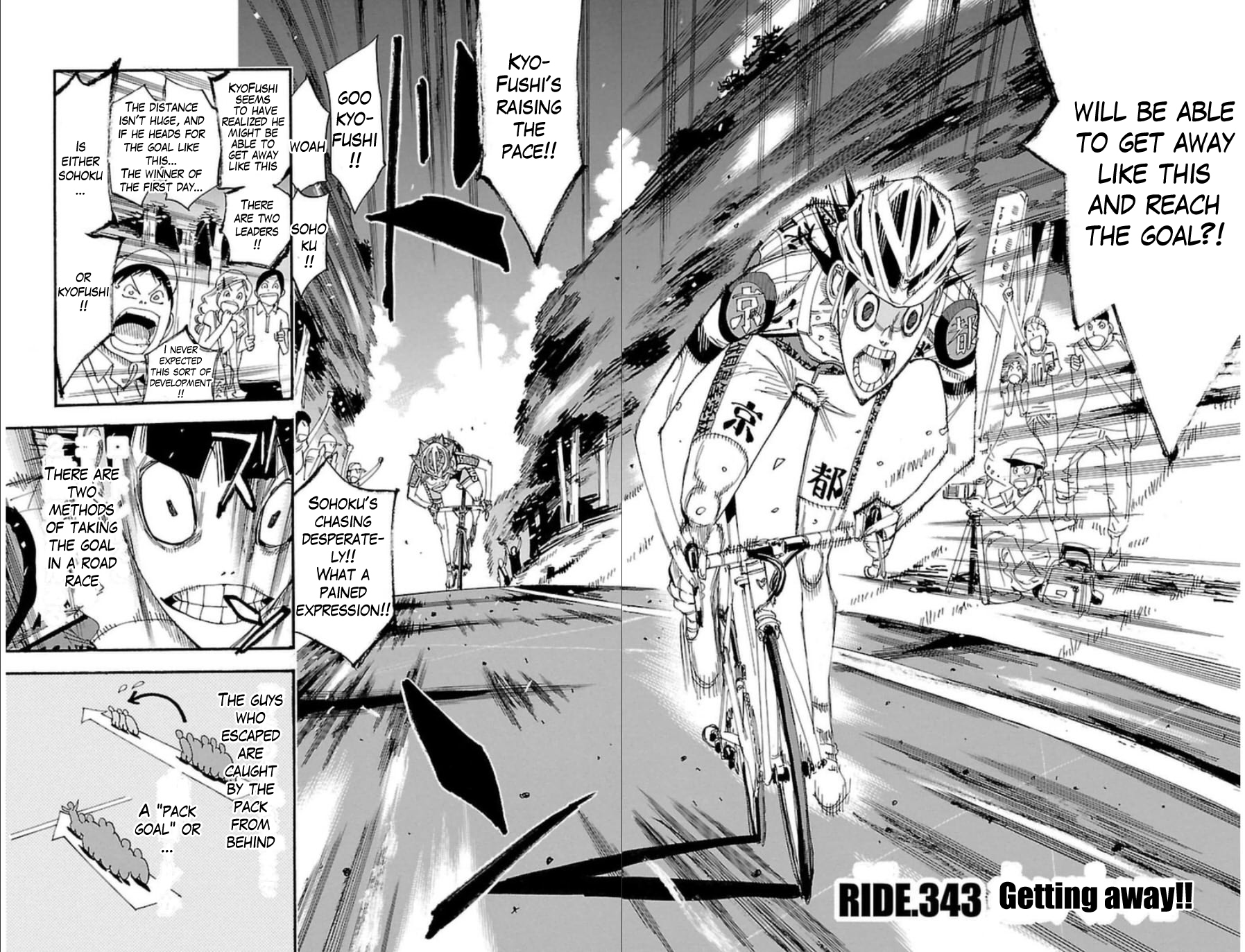 Yowamushi Pedal chapter 343 page 2