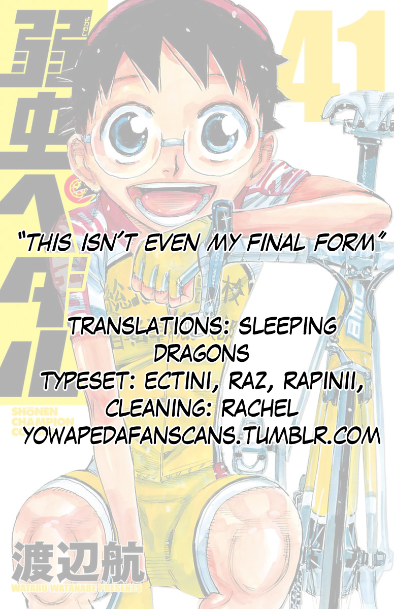 Yowamushi Pedal chapter 347 page 18