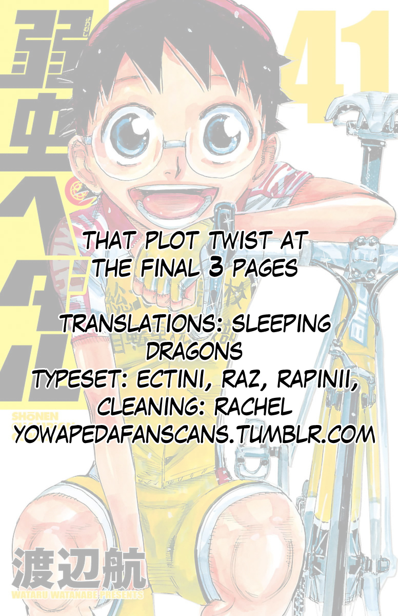 Yowamushi Pedal chapter 349 page 22