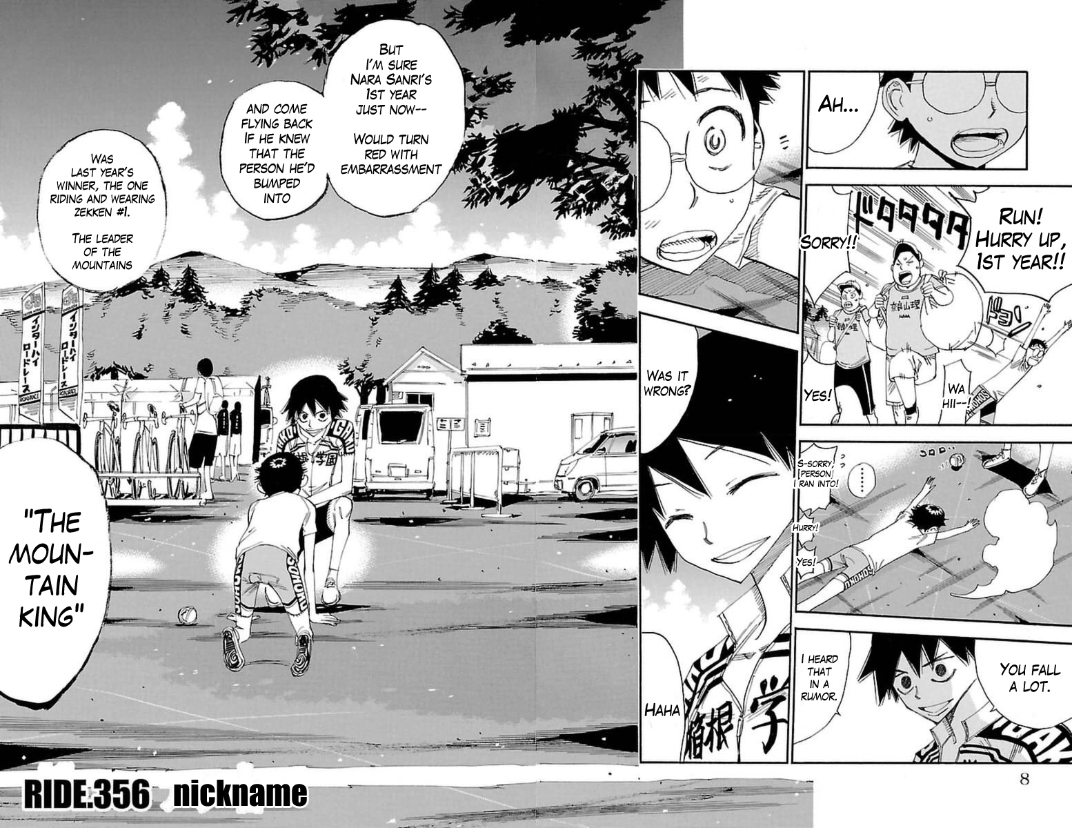 Yowamushi Pedal chapter 356 page 2