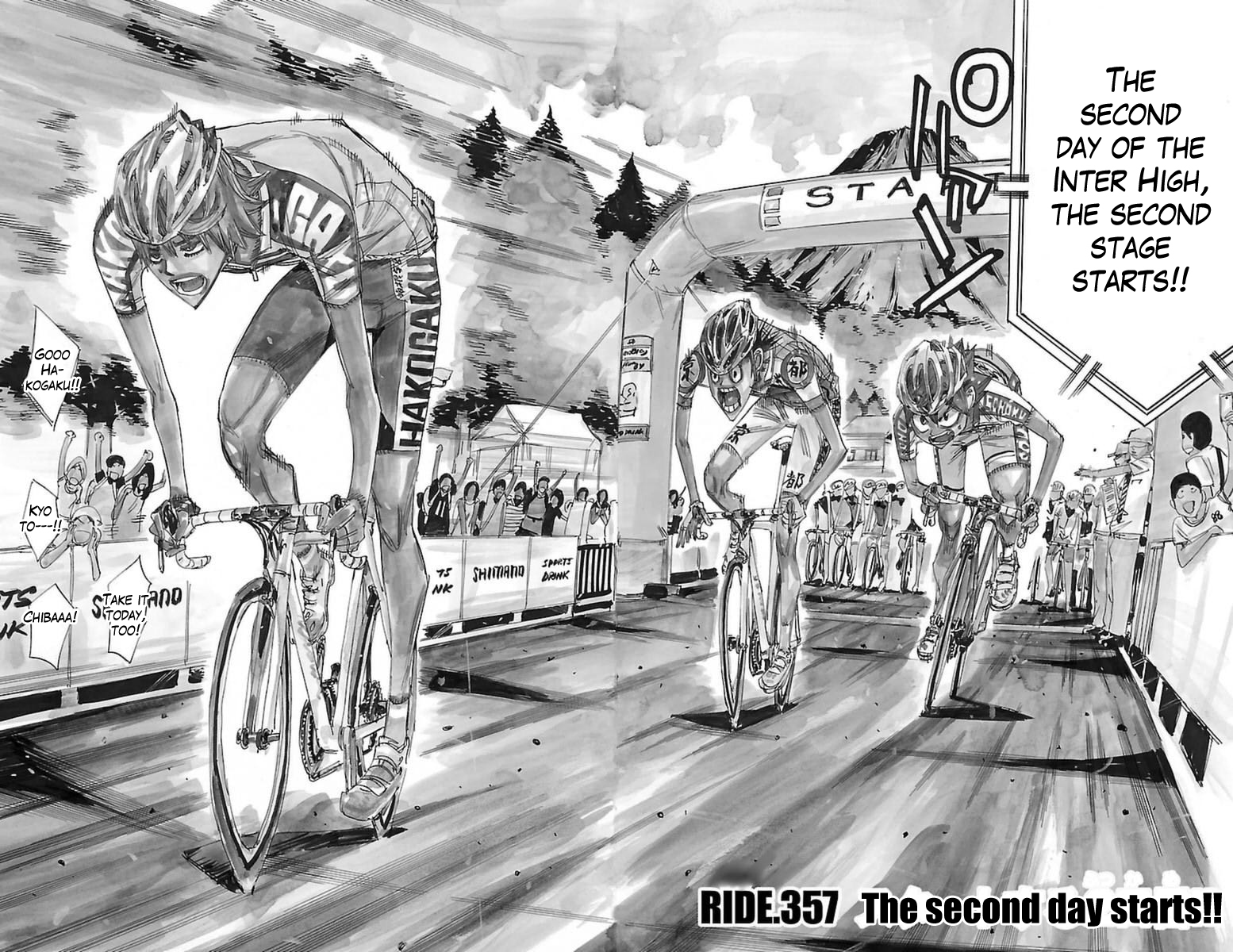 Yowamushi Pedal chapter 357 page 2