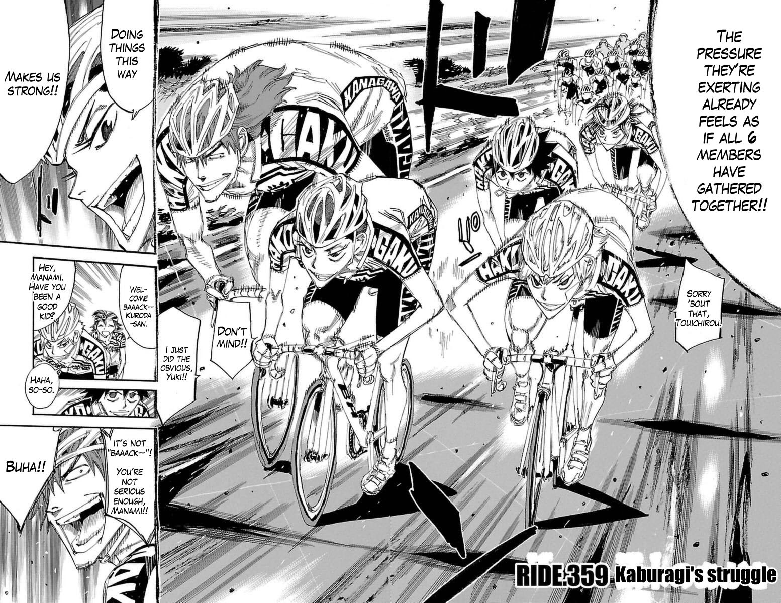 Yowamushi Pedal chapter 359 page 4