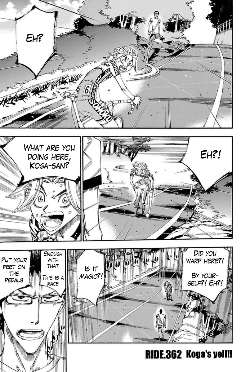 Yowamushi Pedal chapter 362 page 1