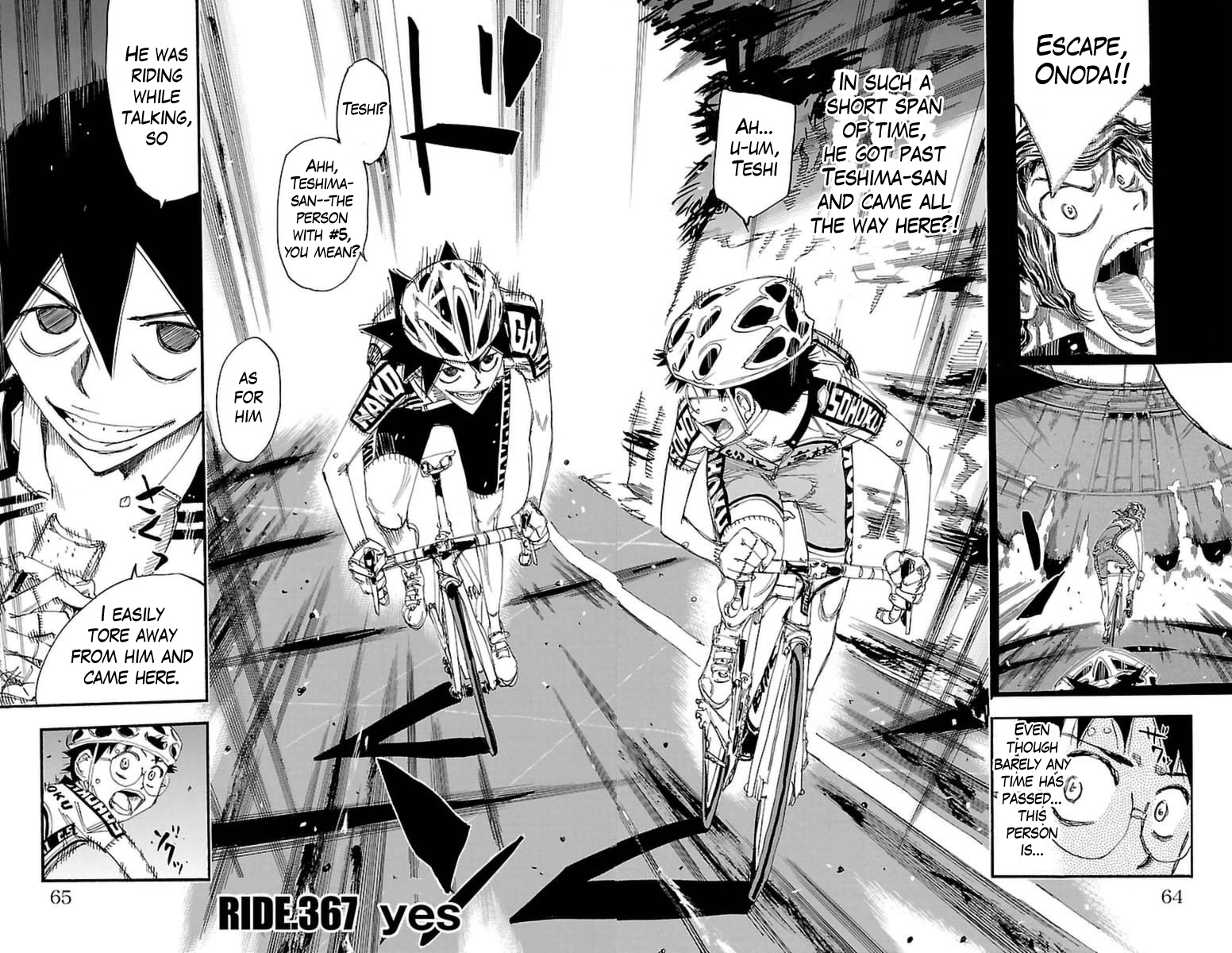 Yowamushi Pedal chapter 367 page 2