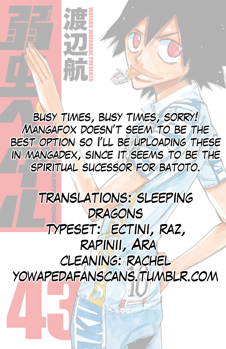 Yowamushi Pedal chapter 369 page 20