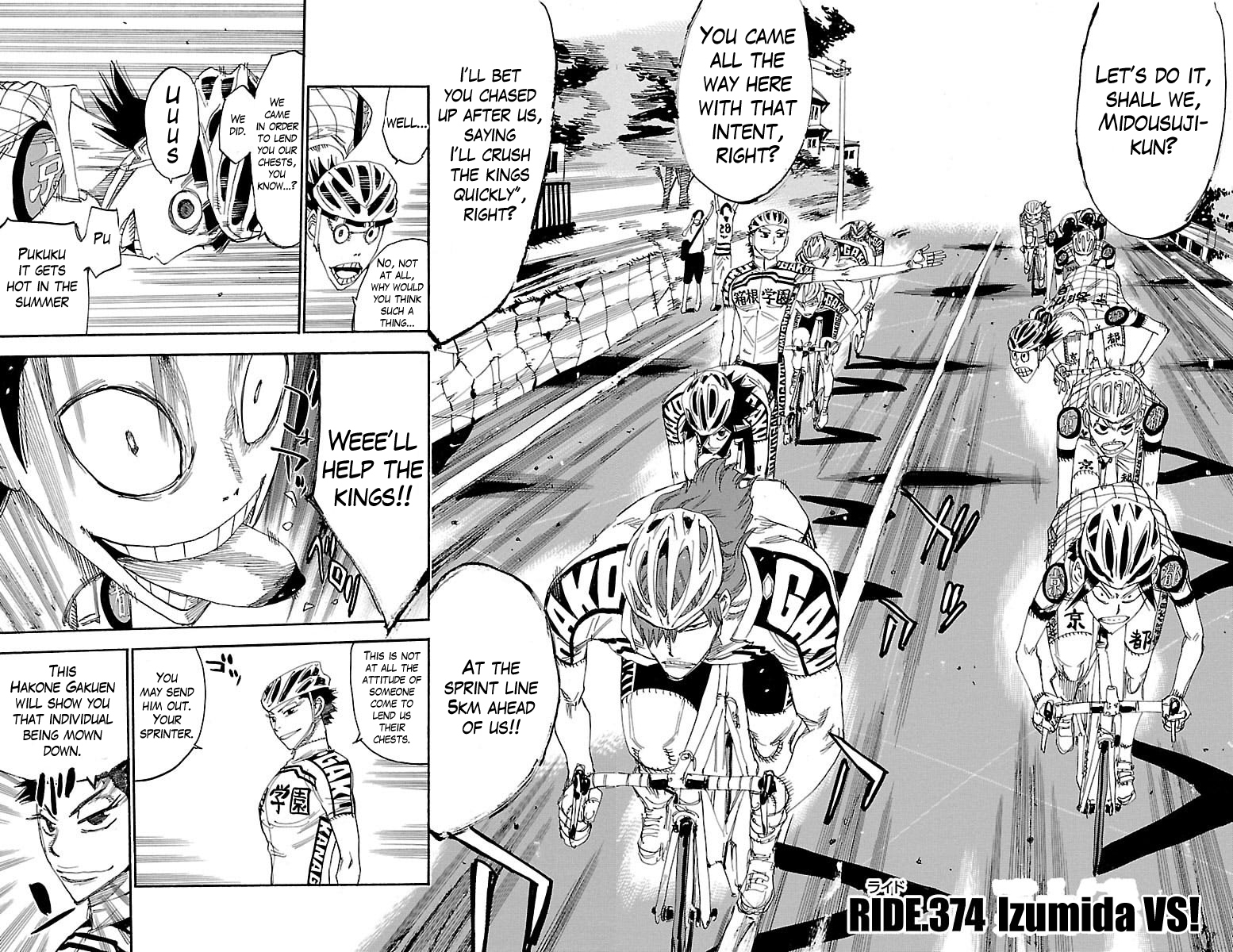 Yowamushi Pedal chapter 374 page 2