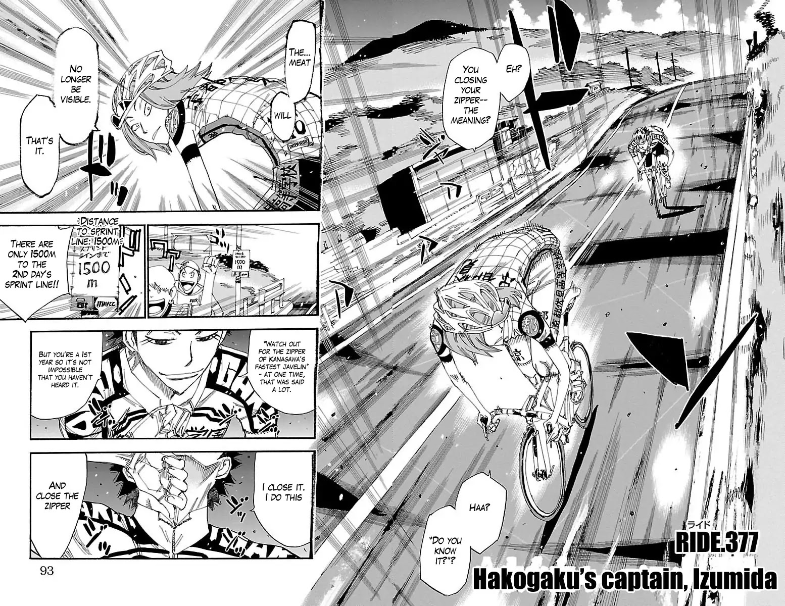 Yowamushi Pedal chapter 377 page 2