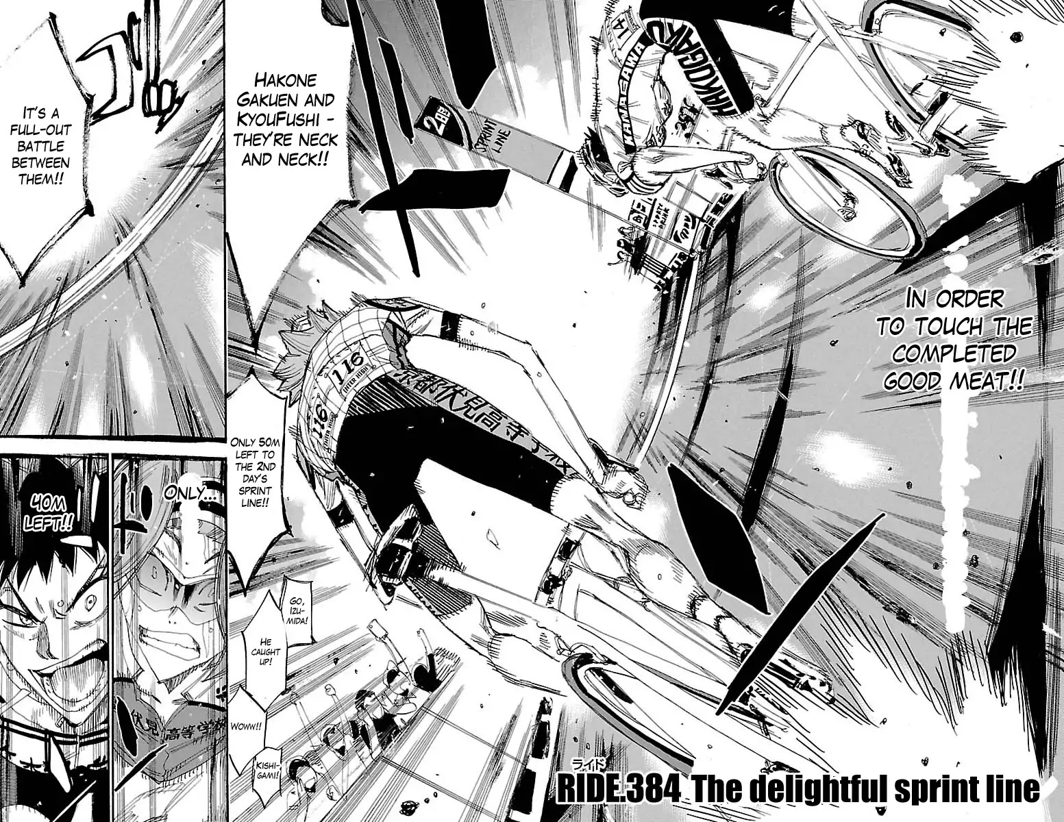 Yowamushi Pedal chapter 384 page 2