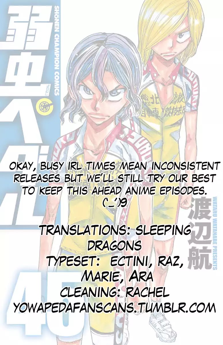 Yowamushi Pedal chapter 386 page 22