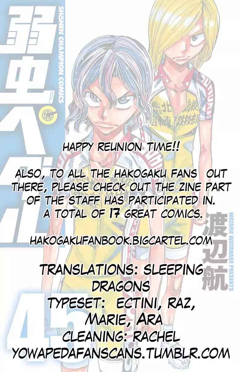 Yowamushi Pedal chapter 387 page 20