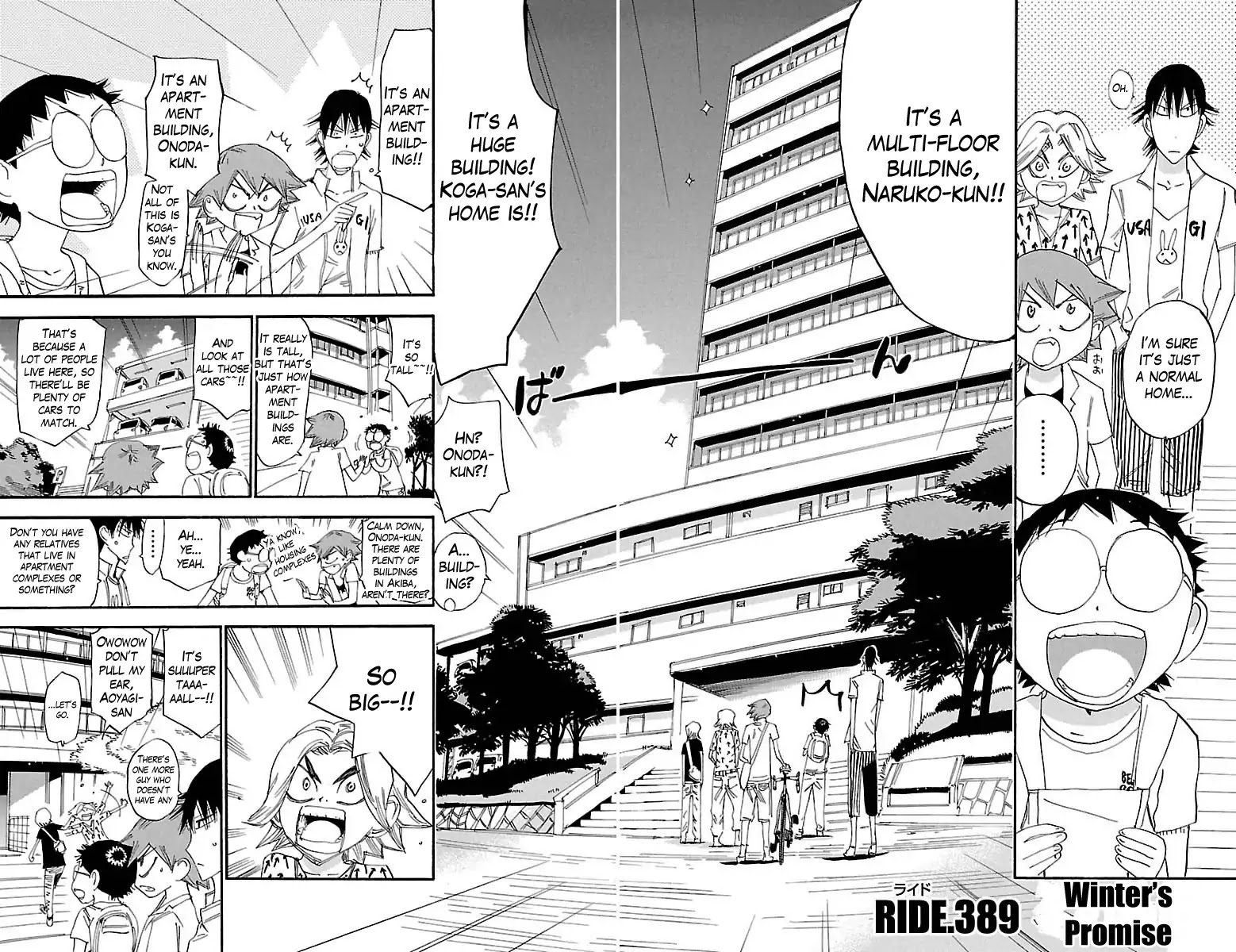 Yowamushi Pedal chapter 389 page 2