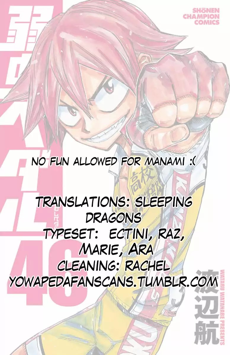 Yowamushi Pedal chapter 390 page 19