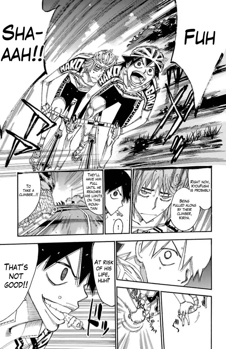 Yowamushi Pedal chapter 395 page 10