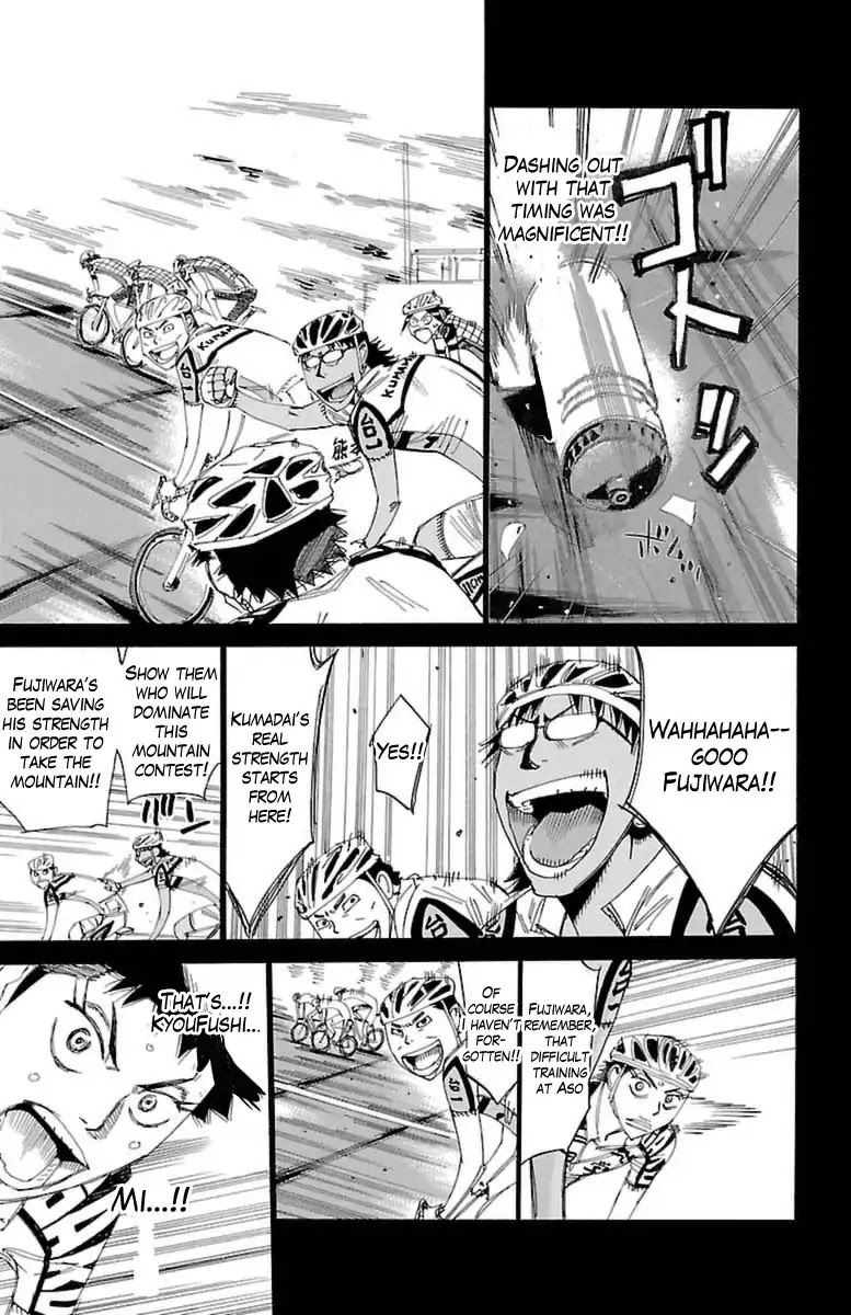 Yowamushi Pedal chapter 395 page 14