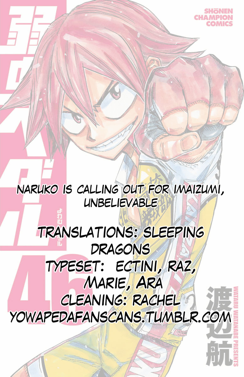 Yowamushi Pedal chapter 397 page 22