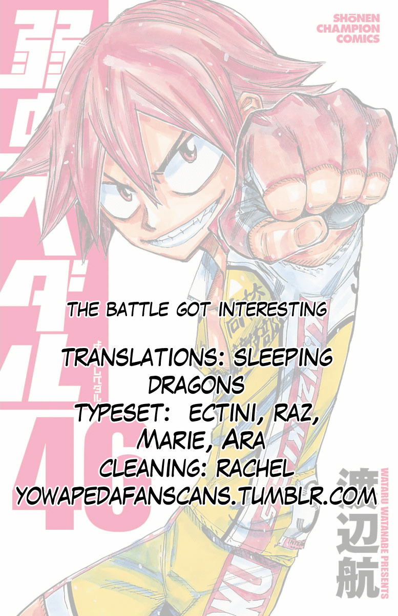 Yowamushi Pedal chapter 398 page 22