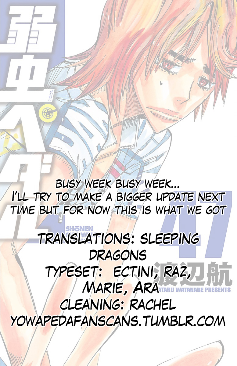 Yowamushi Pedal chapter 402 page 18