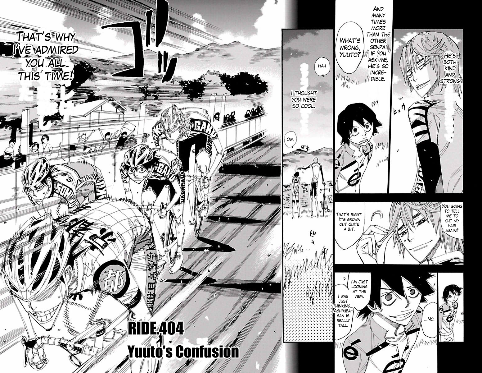 Yowamushi Pedal chapter 404 page 4