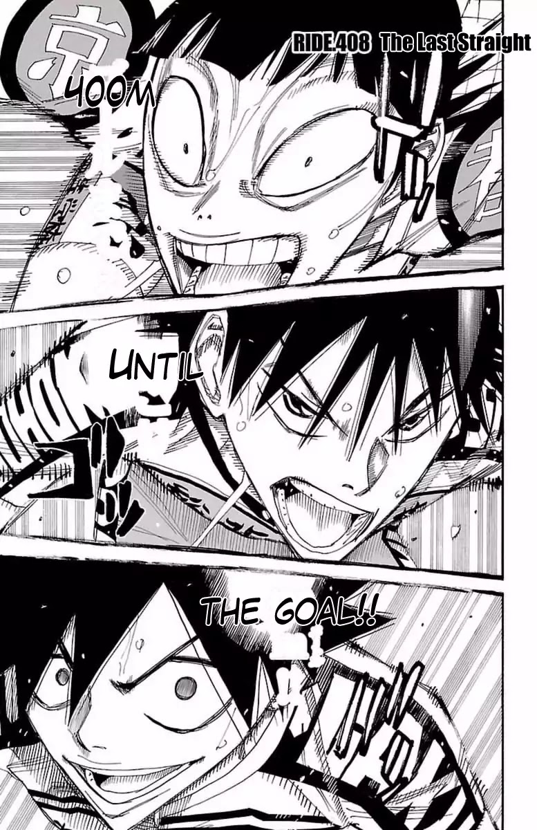 Yowamushi Pedal chapter 408 page 2