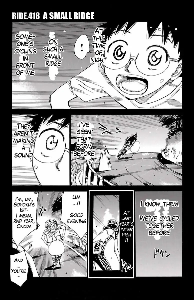 Yowamushi Pedal chapter 418 page 1