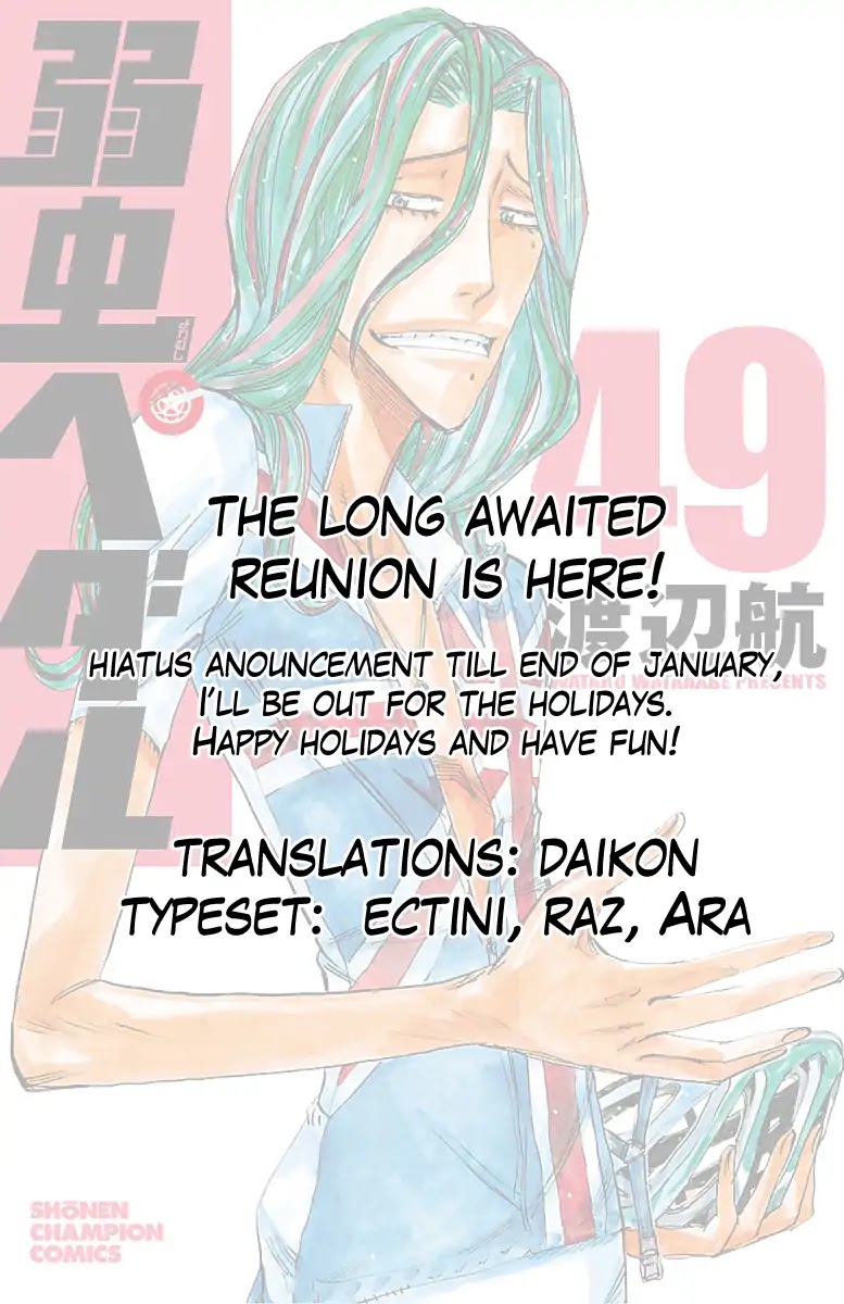 Yowamushi Pedal chapter 418 page 19