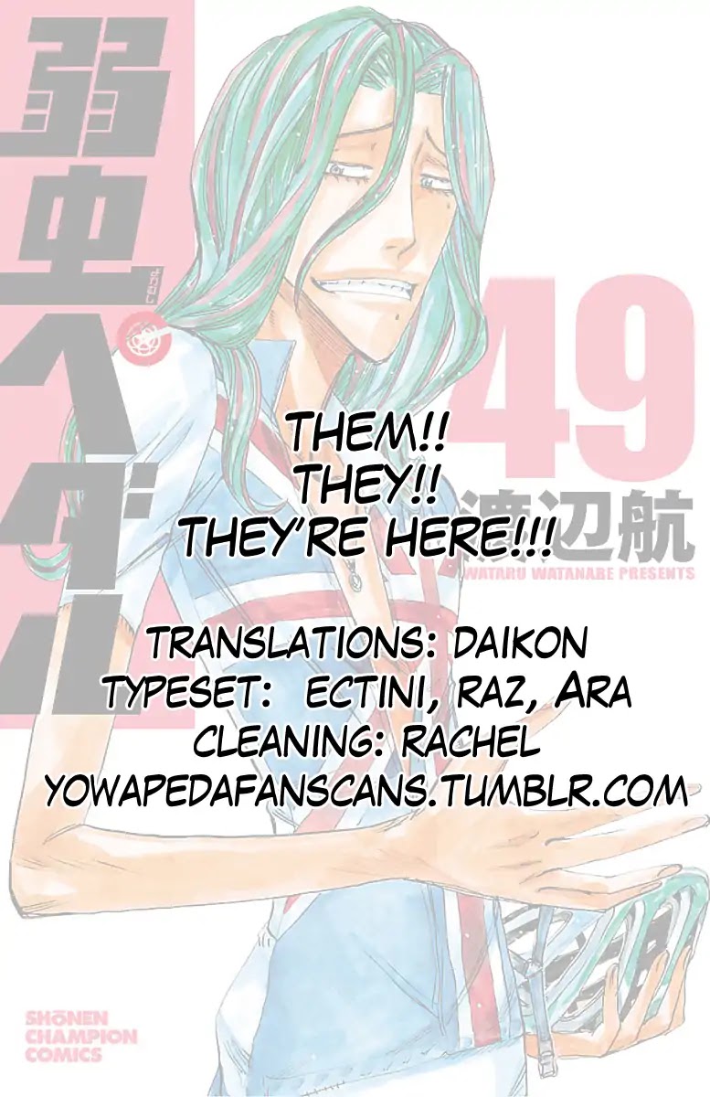 Yowamushi Pedal chapter 422 page 19