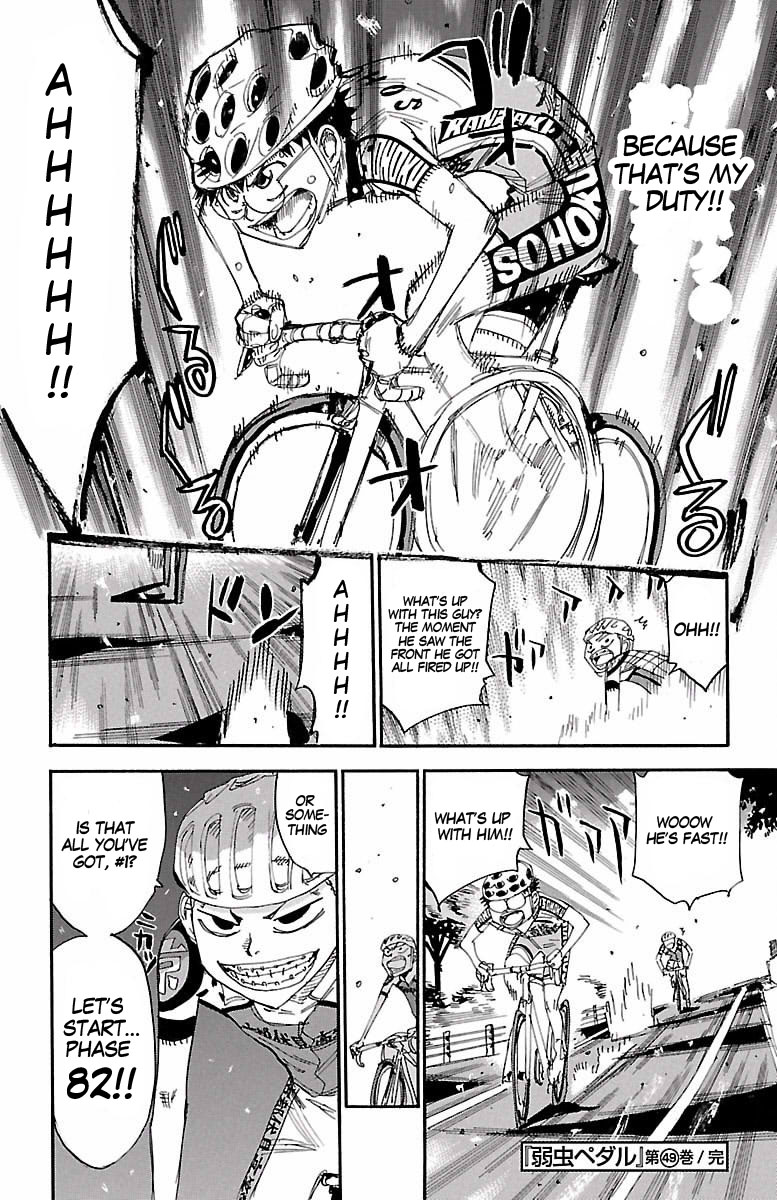 Yowamushi Pedal chapter 425 page 21